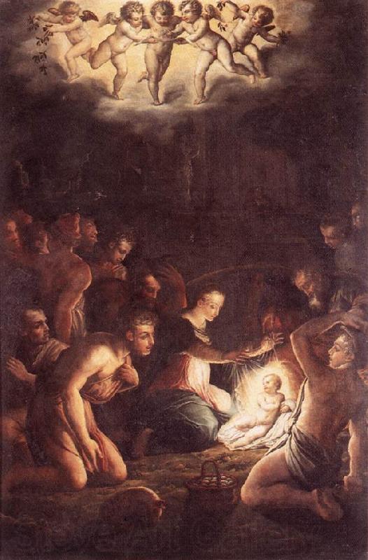 VASARI, Giorgio The Nativity  wt Germany oil painting art